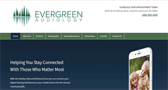 Desktop Screenshot of evergreenaudiology.com